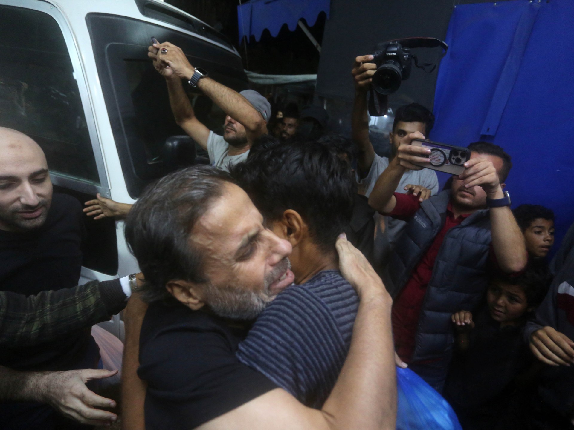 LIVE: Joy in Gaza as Palestinians freed by Israel reunite with families