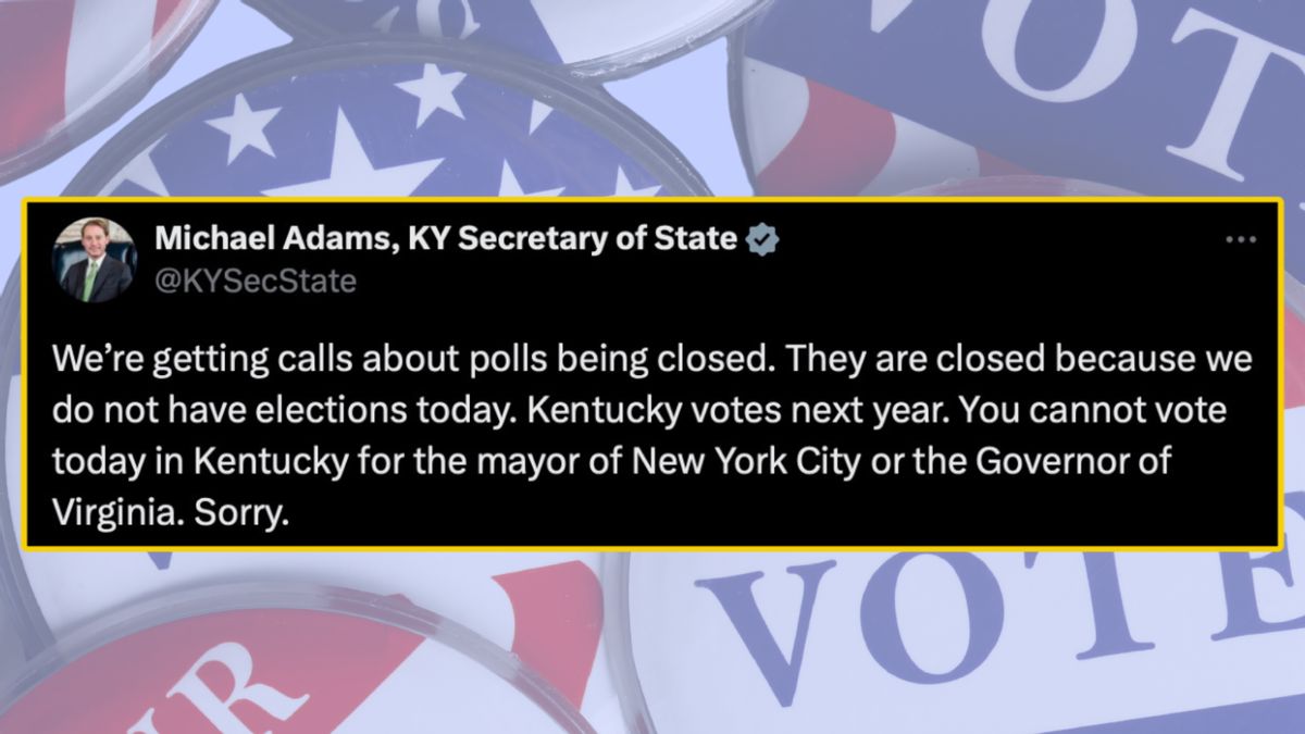 Did Kentuckians try to vote in November 2025 when no elections were scheduled?