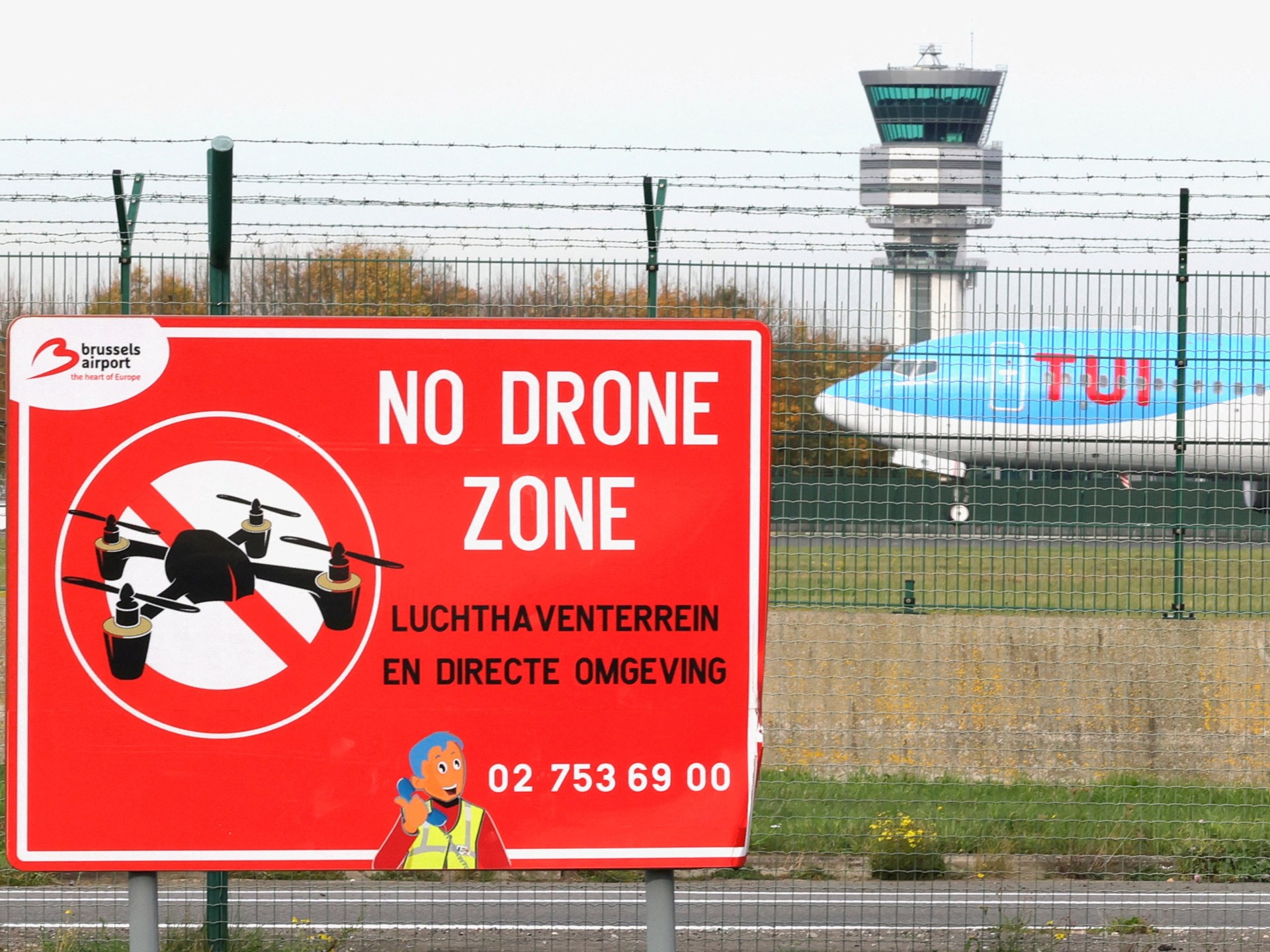 Belgium’s Liege airport temporarily halts flights after new drone sighting