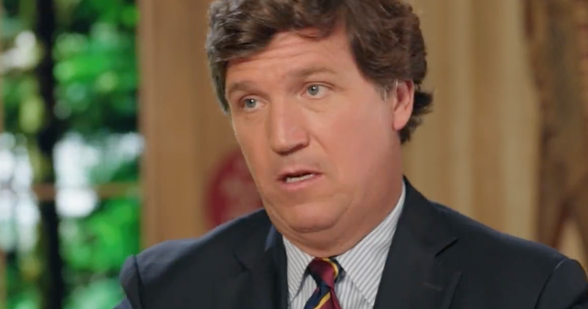 Tucker Carlson says he can coddle neo-Nazis on his show because you’re not the boss of him