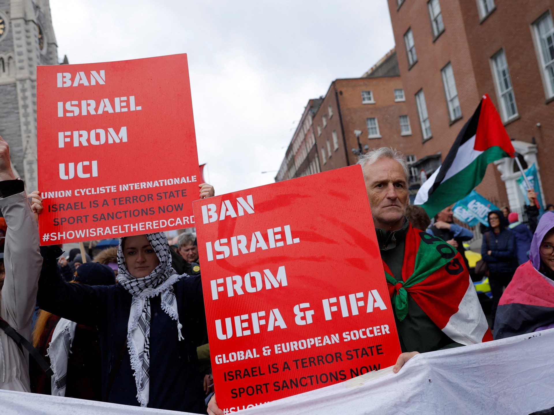 Irish football body overwhelmingly backs call for Israel’s ban from UEFA