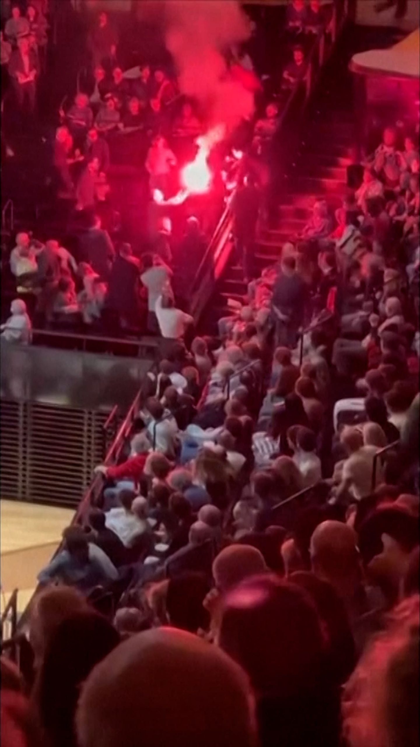 Protesters set off flares at Israeli concert in Paris