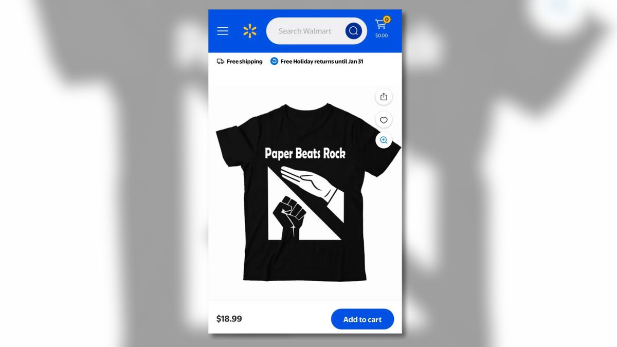 Shirt with Nazi salute was briefly sold on Walmart’s website