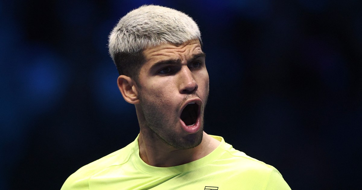 Carlos Alcaraz rallies to defeat Taylor Fritz at ATP Finals in Turin