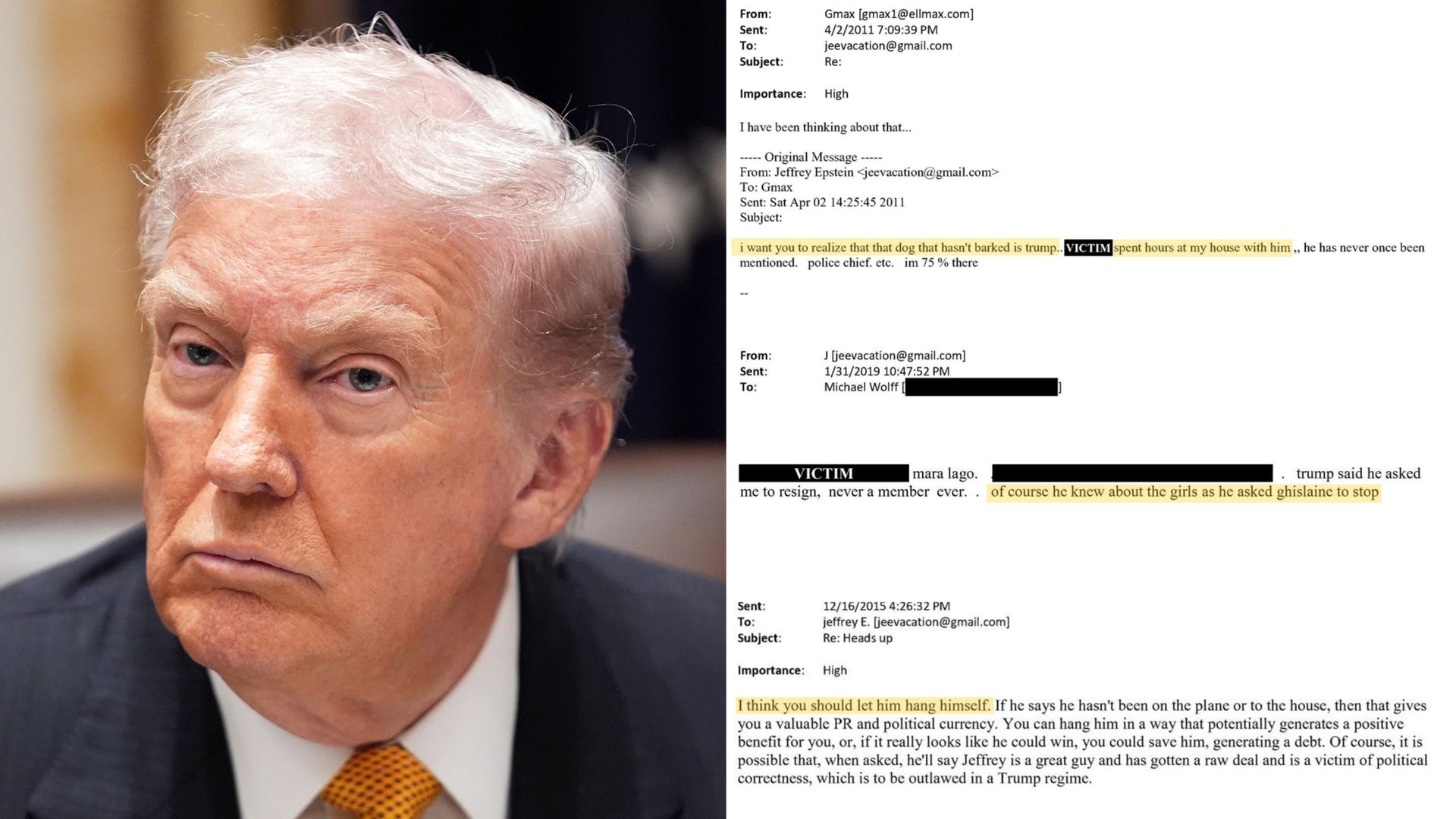 What do Epstein’s emails say about Trump?