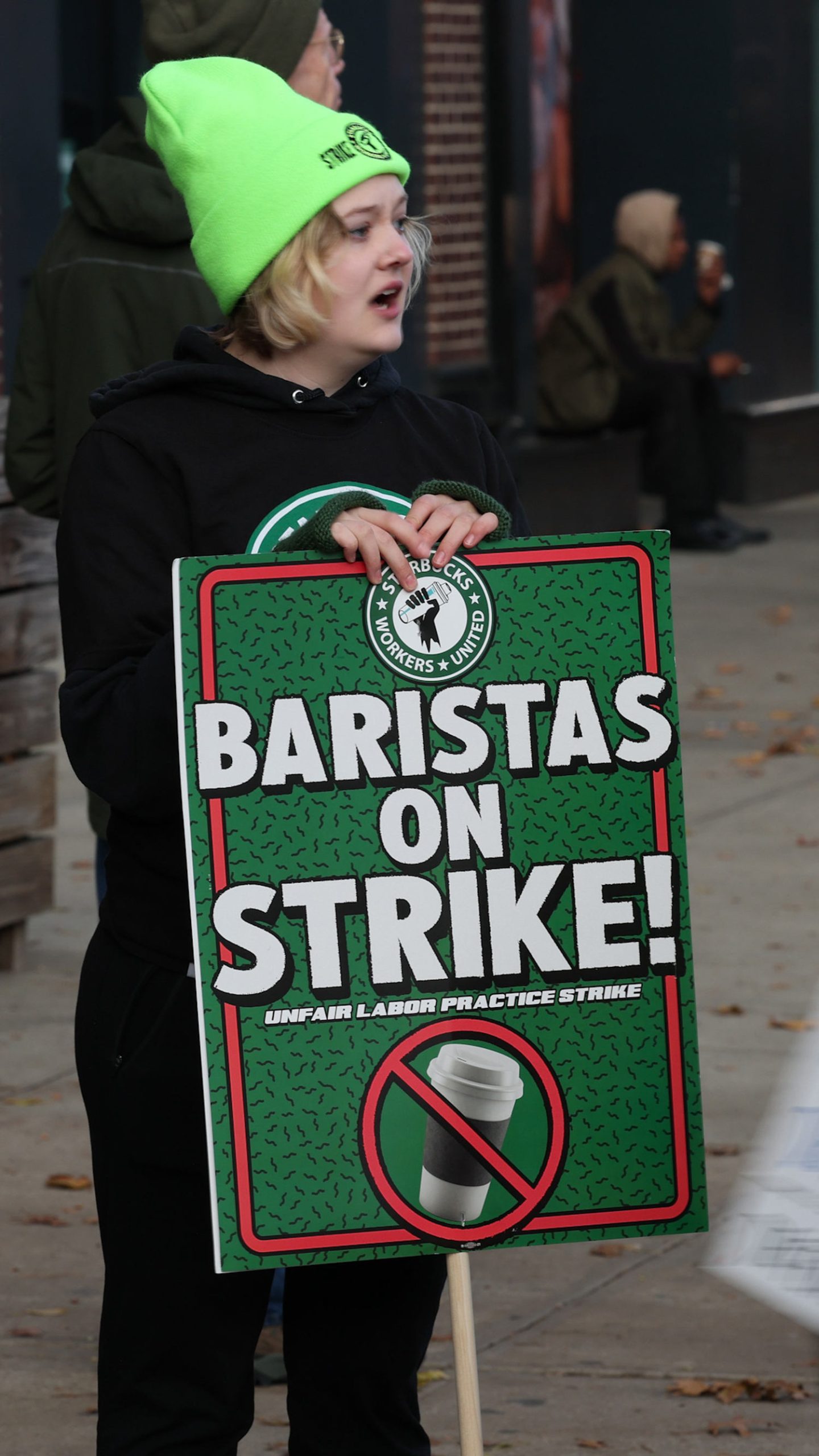 Unionized Starbucks workers strike at dozens of stores
