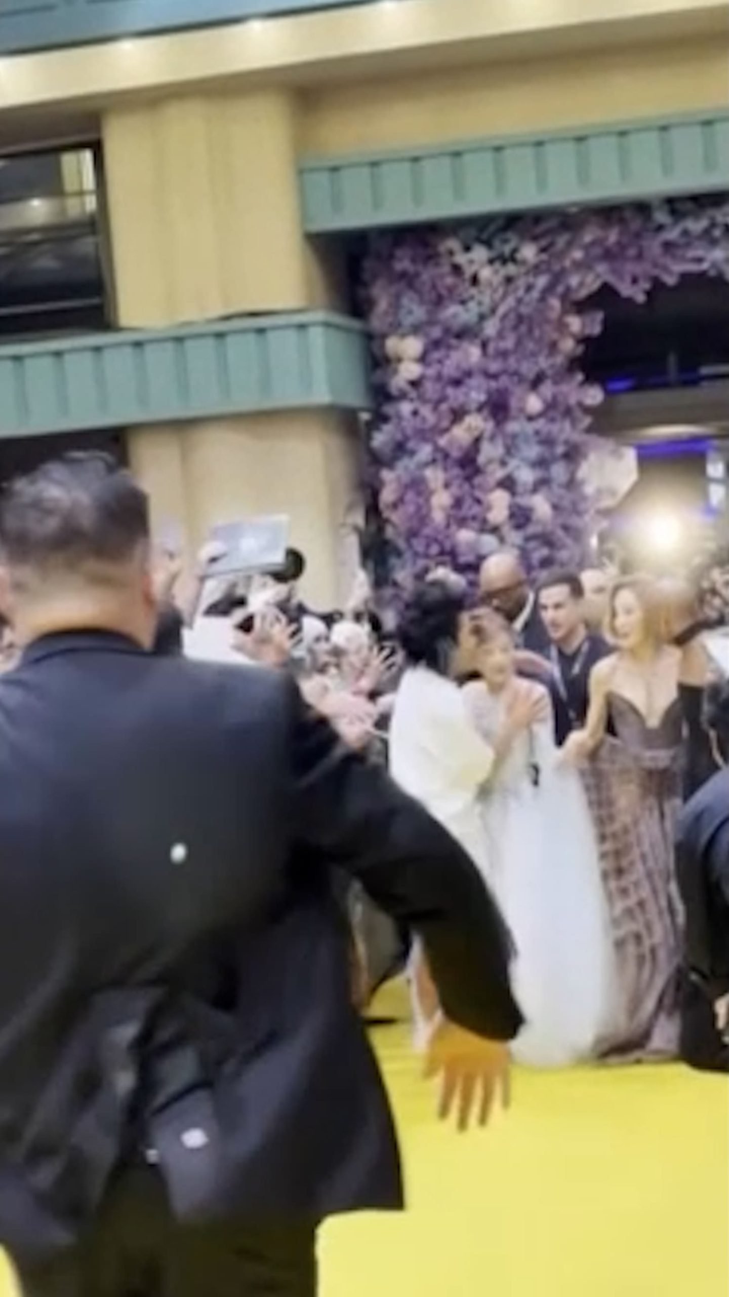 Fan rushes Ariana Grande at ‘Wicked: For Good’ premiere
