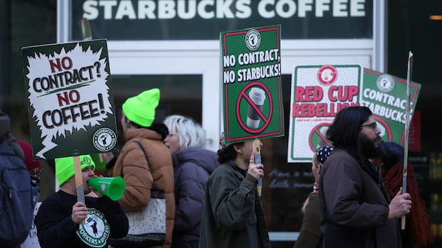Some Starbucks workers in the U.S. are on strike. Here’s why