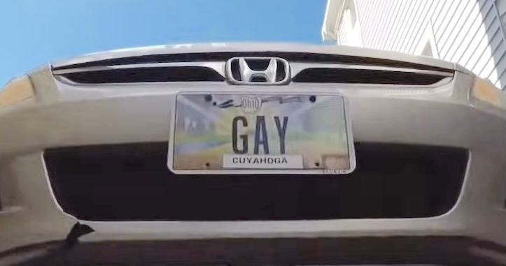 Ohio man “proud” of his “GAY” license plates after winning them in a free speech lawsuit