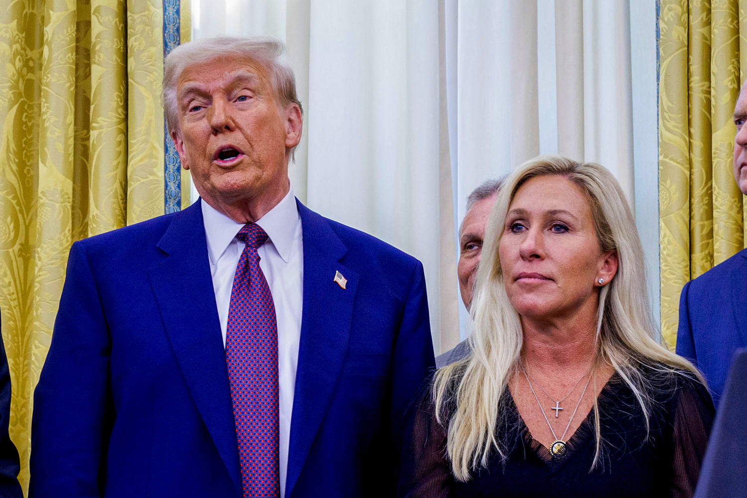 Rep. Marjorie Taylor Greene says she received threats amid deepening feud with Trump