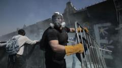 Thousands protest against government in Mexico as clashes leave 120 injured