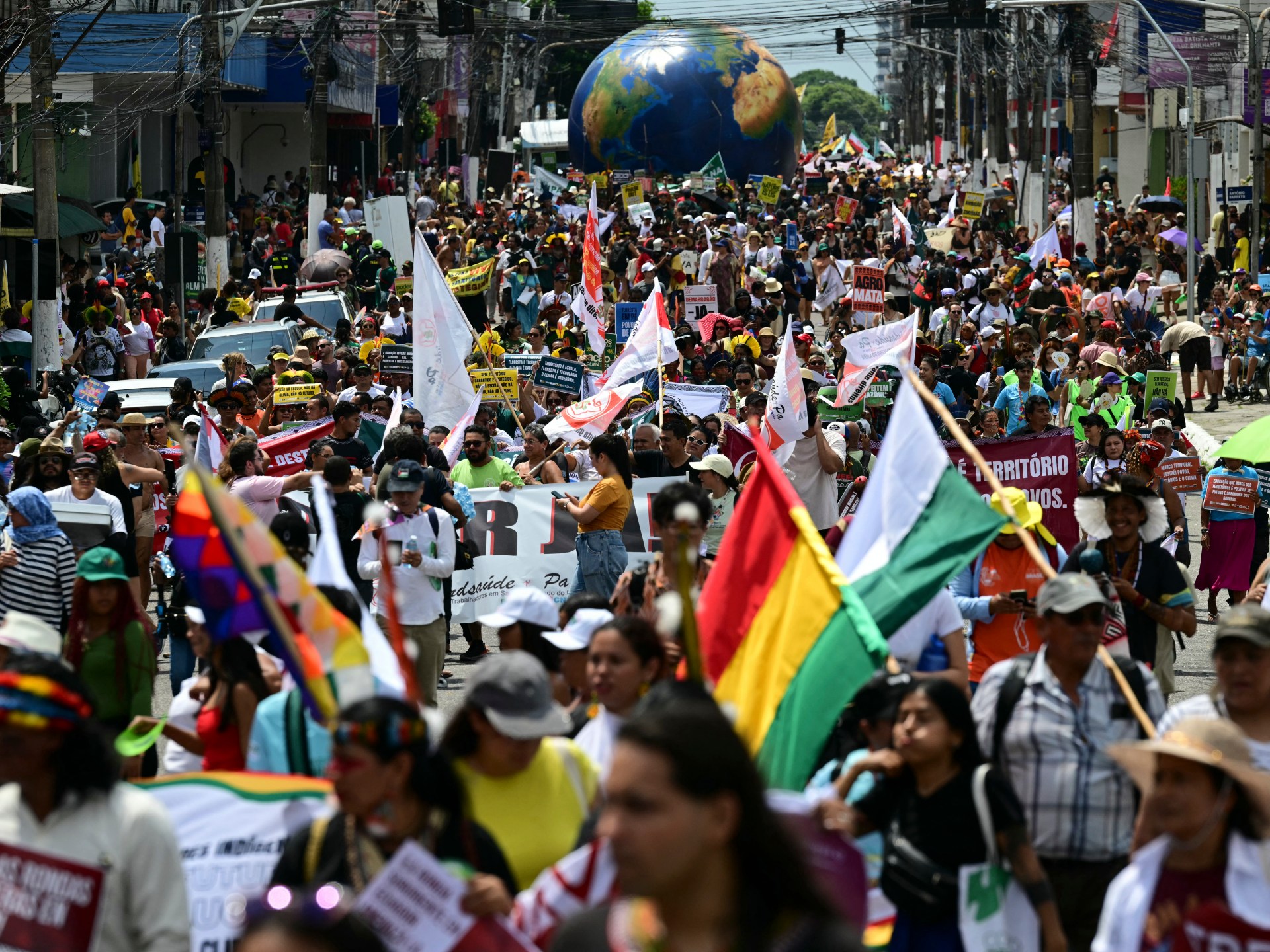 Thousands march in Brazil town hosting COP30 for climate justice
