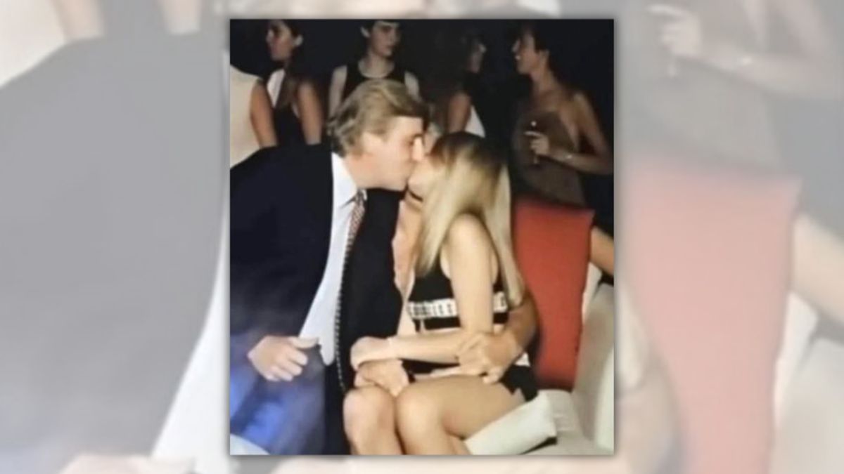 Look out for fake photo of Trump kissing young girl