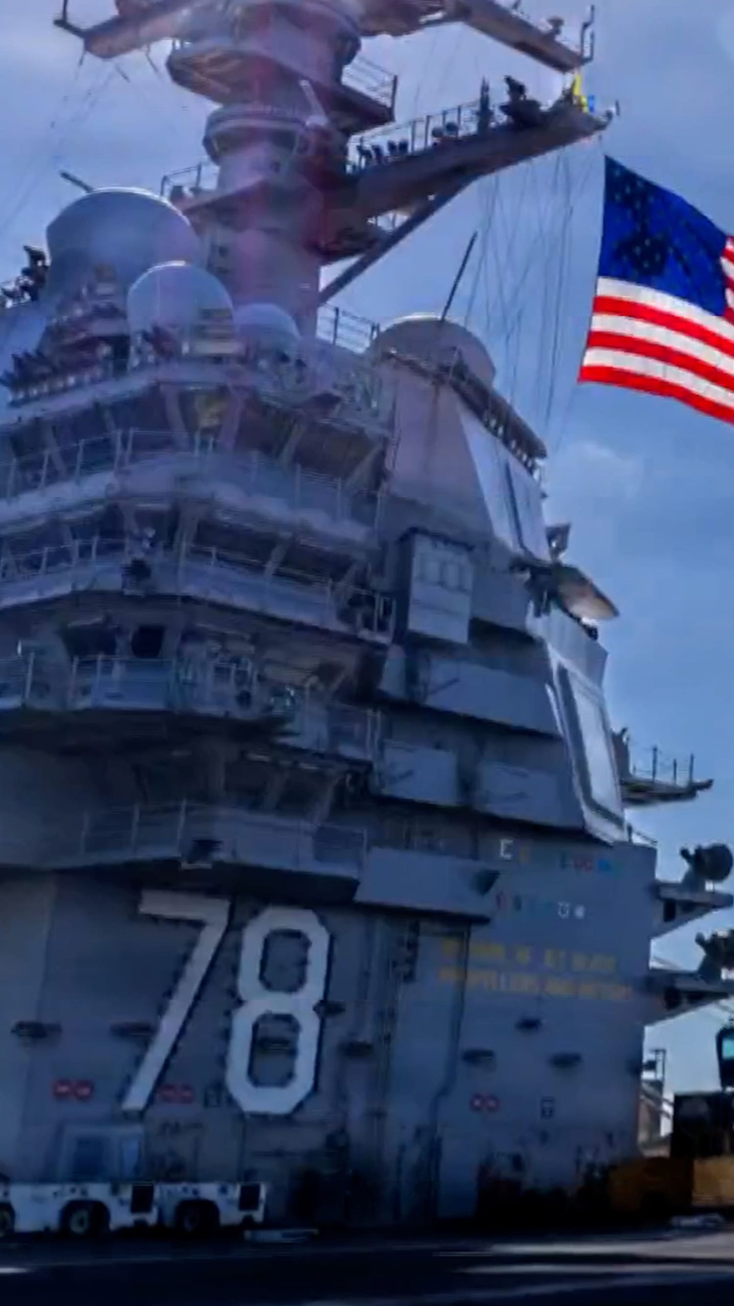 Largest U.S. aircraft carrier arrives in Caribbean Sea