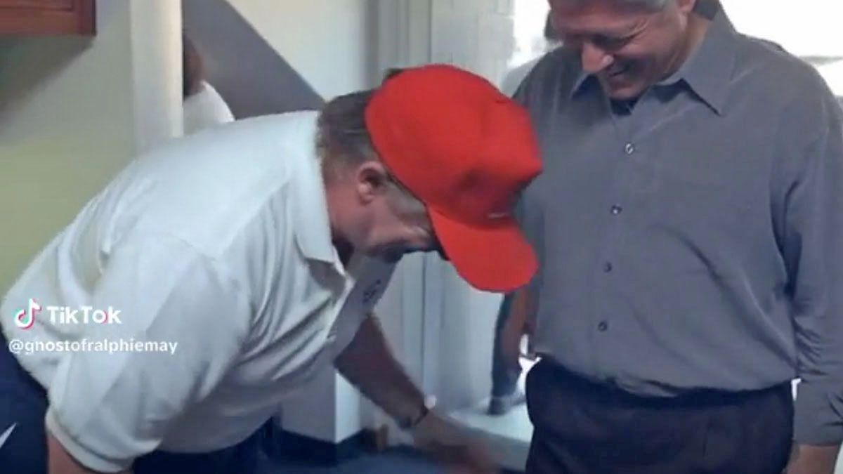 Video of Trump kissing Clinton’s crotch was created using AI