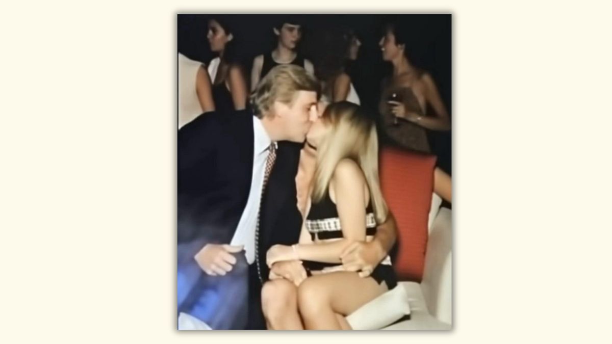 Beware of image showing Trump kissing young girl