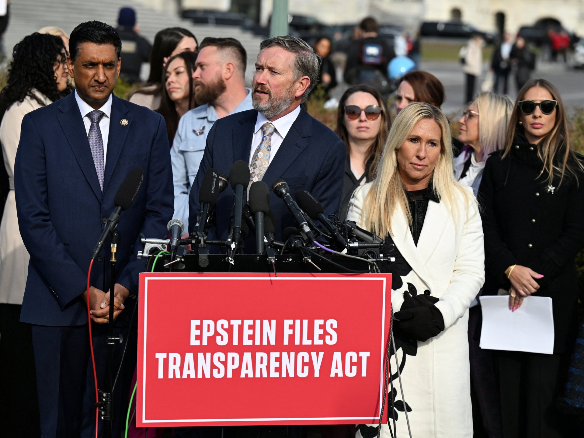 Congress passes bill to release ‘Epstein files’, sending measure to Trump