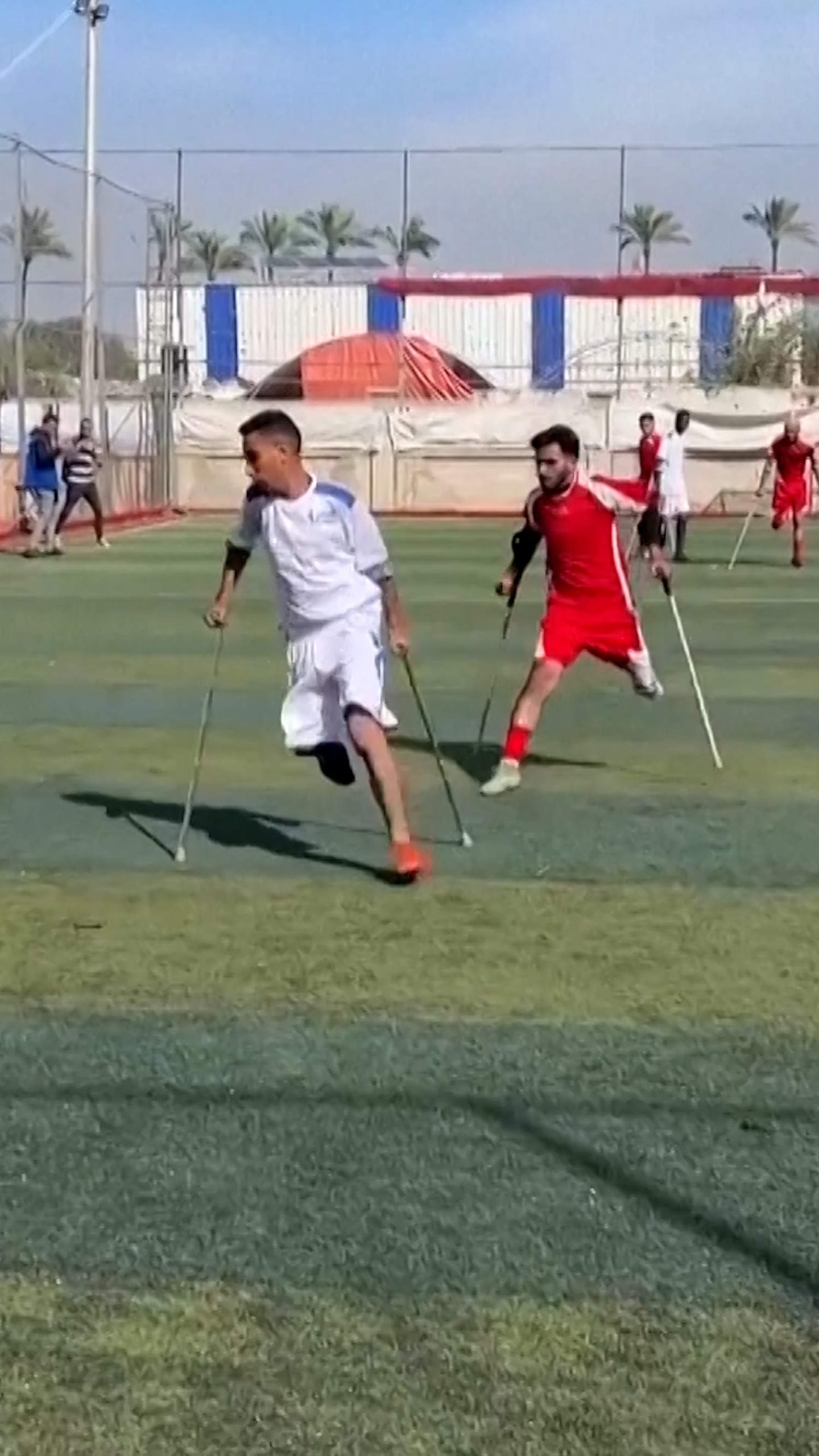 Palestinian amputees play in Gaza soccer tournament