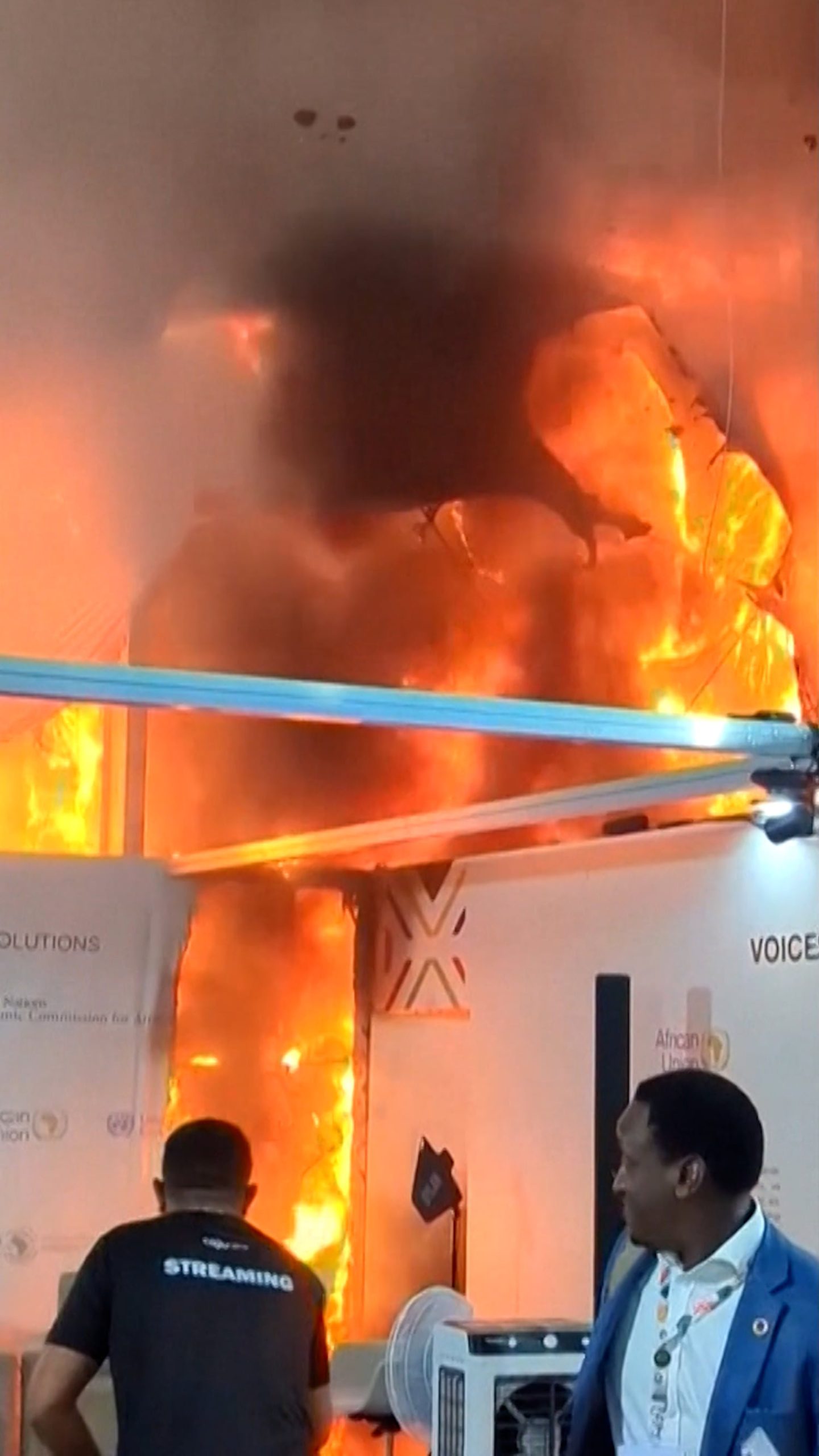 Fire breaks out at COP30 climate summit