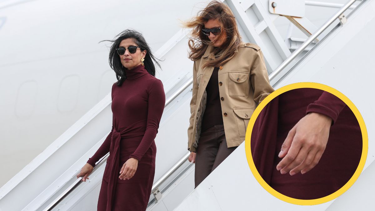 Authentic photos of Usha Vance without her wedding ring?