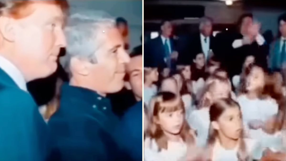 Don’t fall for this video of Trump and Epstein watching young girls at party