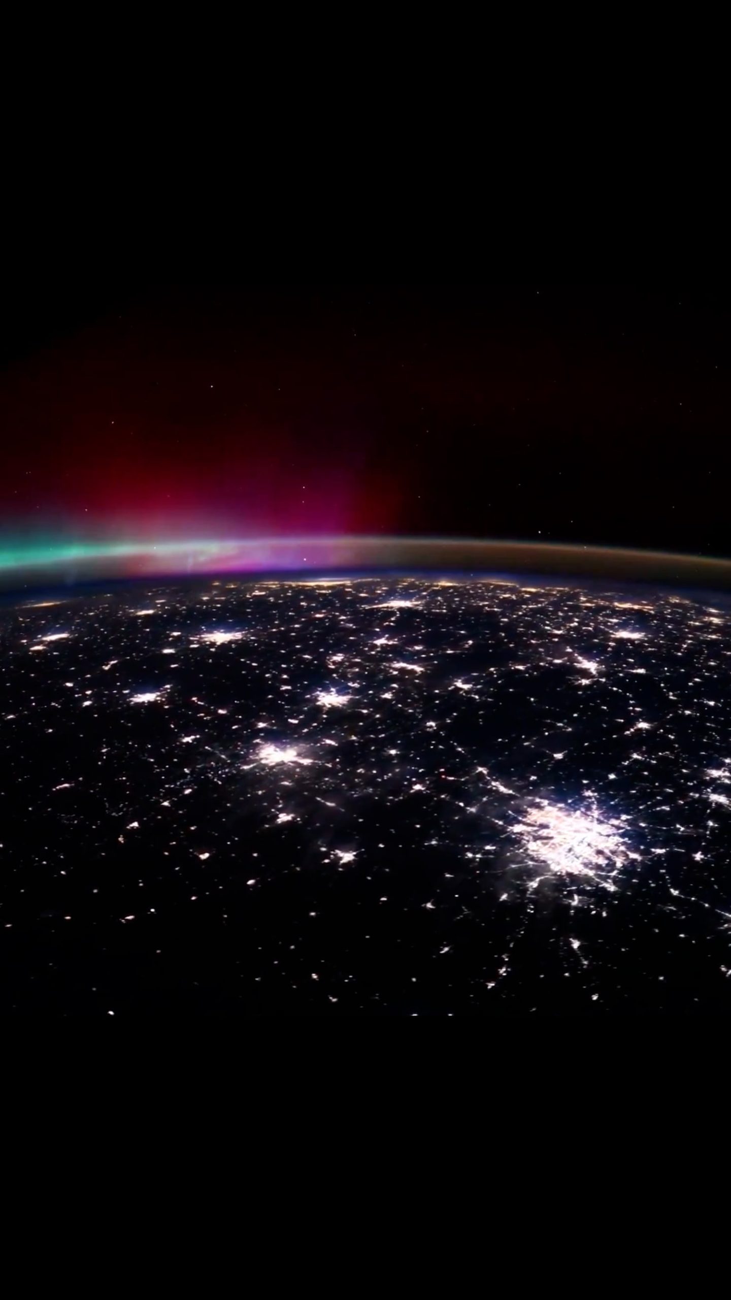 NASA video shows aurora and lightening flash across U.S.