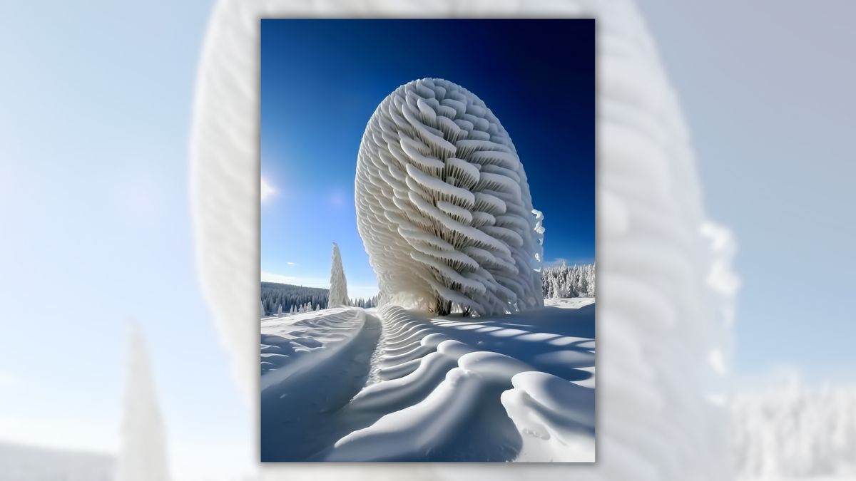 Image of Alaska tree frozen in ice isn’t what it seems