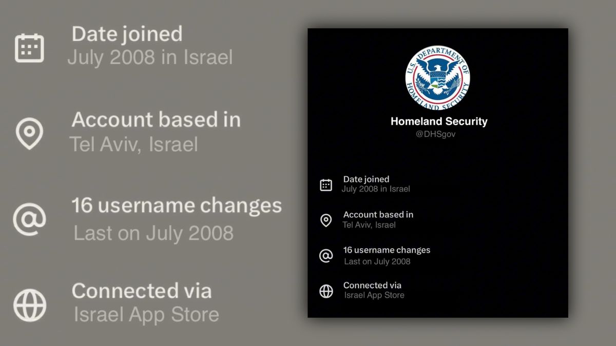 Investigating claim DHS runs official X account from Israel
