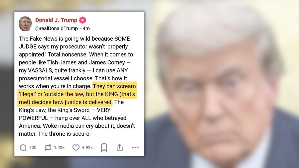 Beware suspicious Trump post calling himself ‘the KING’