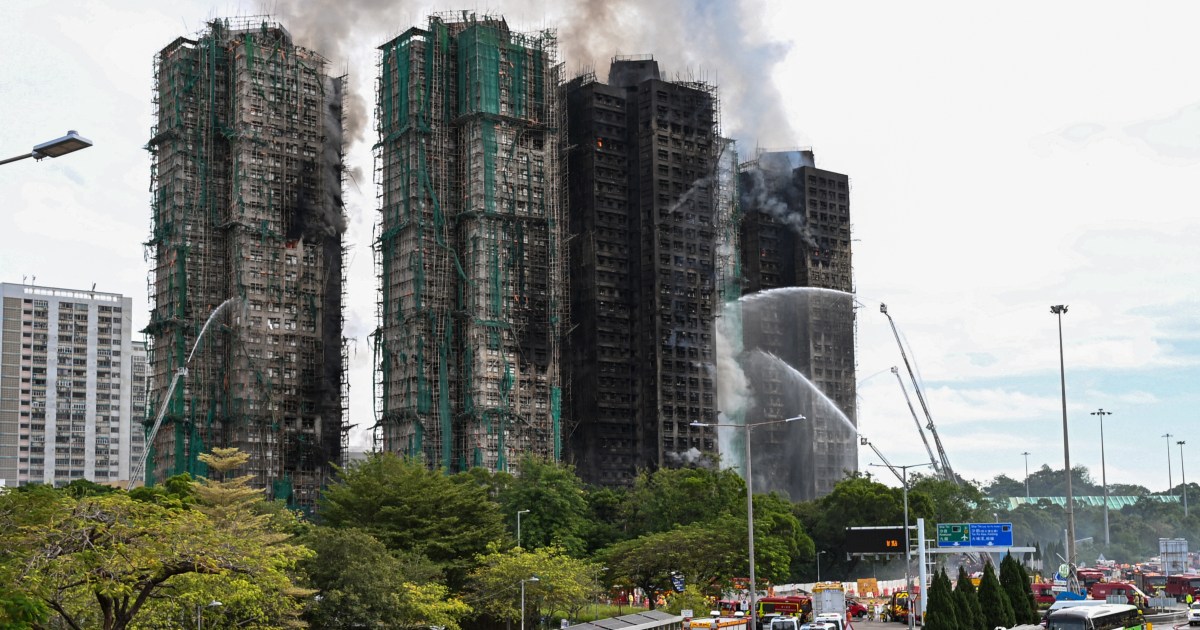Hong Kong high-rise fire live: Blaze kills at least 44, hundreds missing