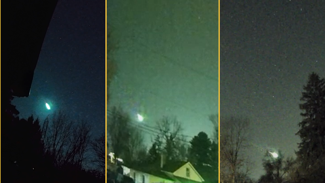 100,000 mph ‘comet fragment’ explodes in green fireball over Great Lakes, eerie videos show
