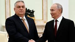 Hungary’s Orban defies EU partners and meets Putin again in Moscow