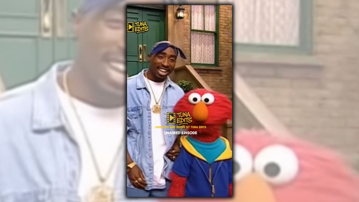 Does this video show Tupac appearing on unreleased ‘Sesame Street’ episode?