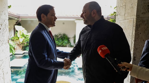 Negotiators in Florida emerge with few details of talks to end war in Ukraine