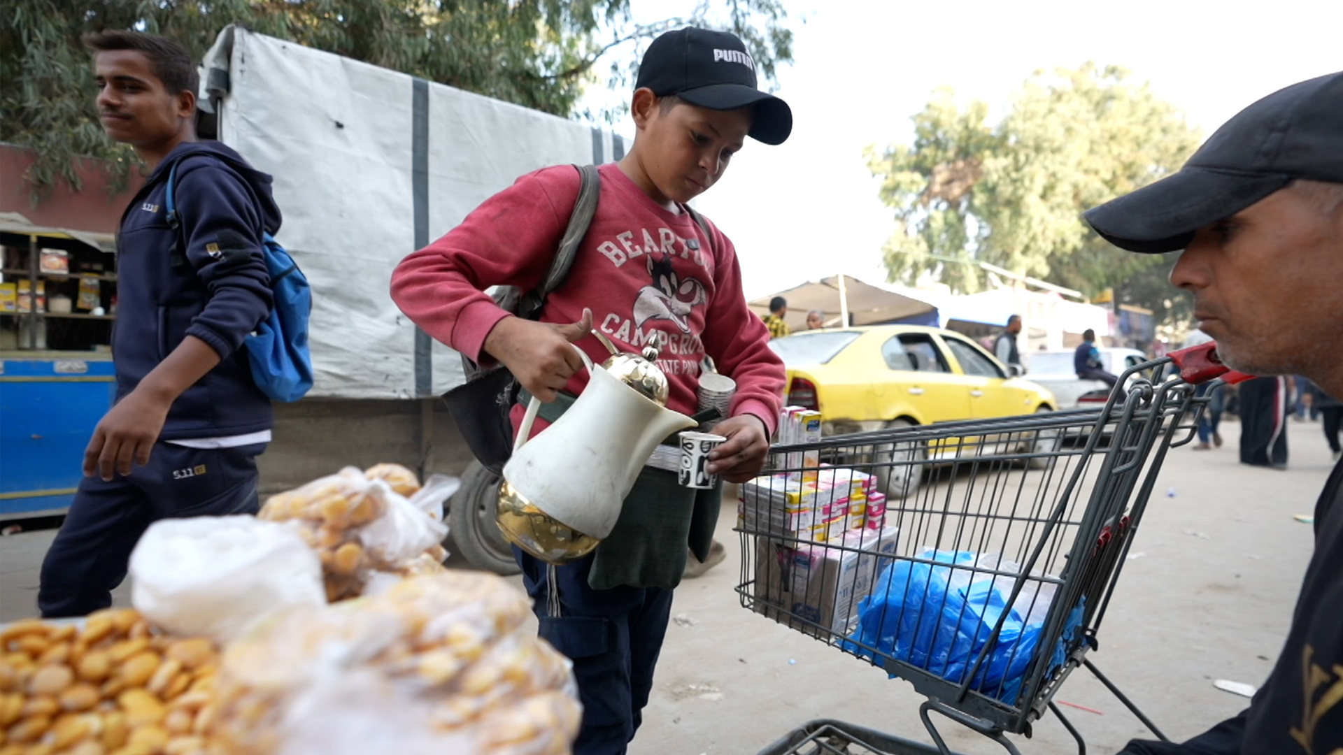 Children forced to take up jobs to help their families survive in Gaza