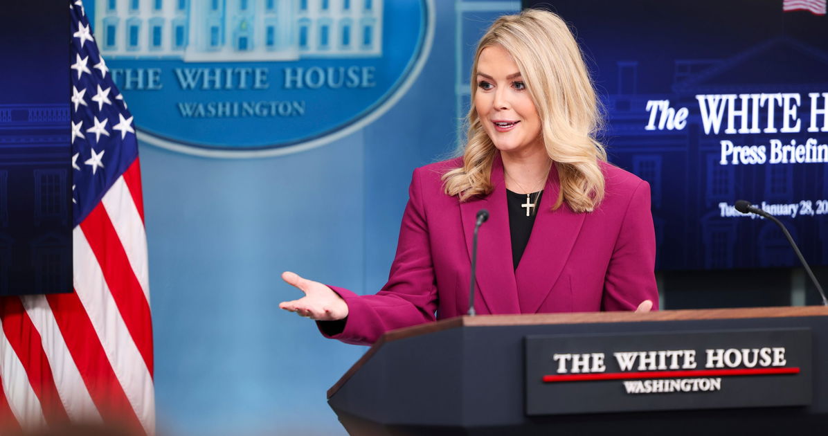 Karoline Leavitt skewered for saying she’s “overwhelmed” by all the fake news from the White House