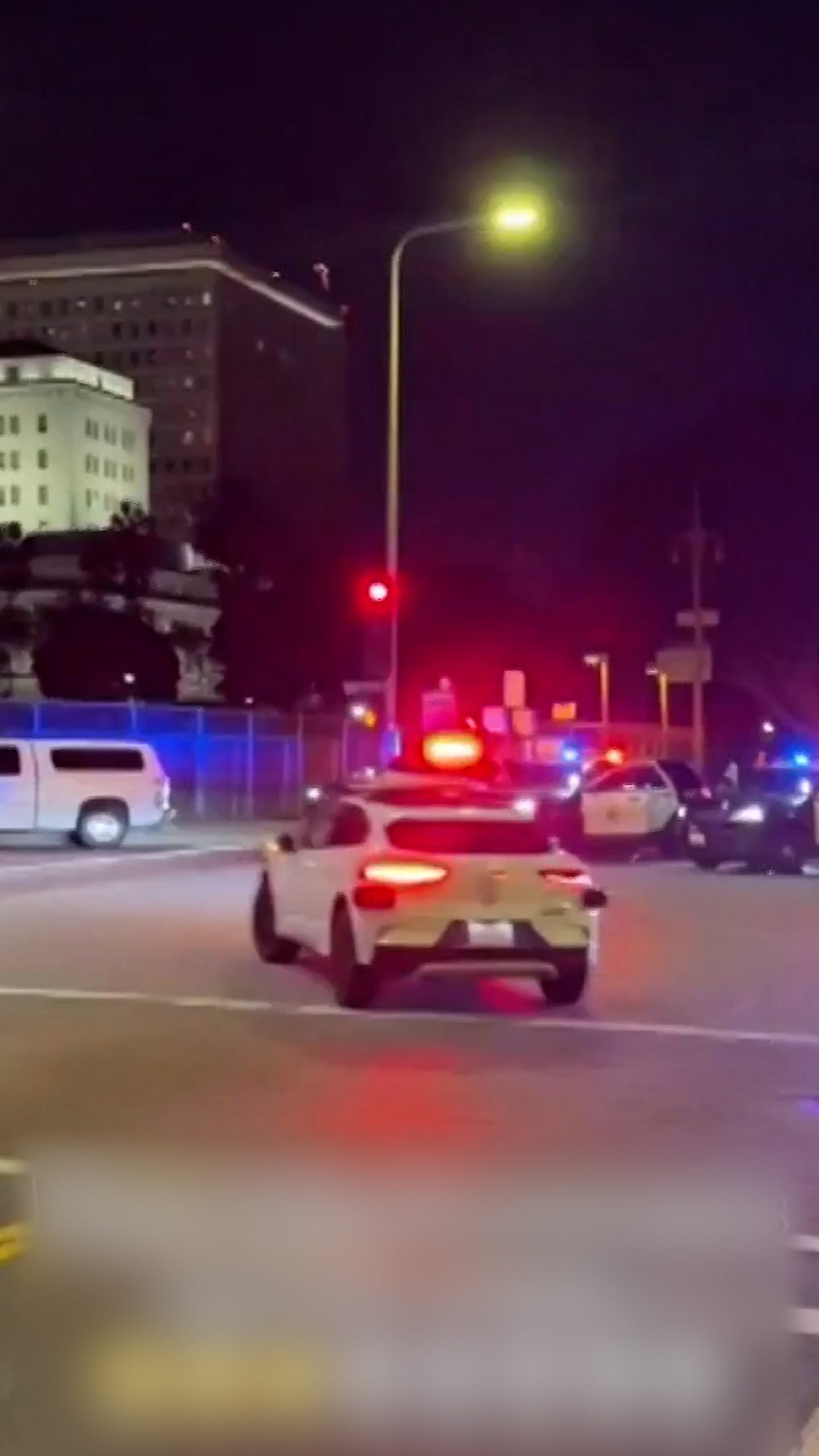 Waymo taxi drives into active police scene