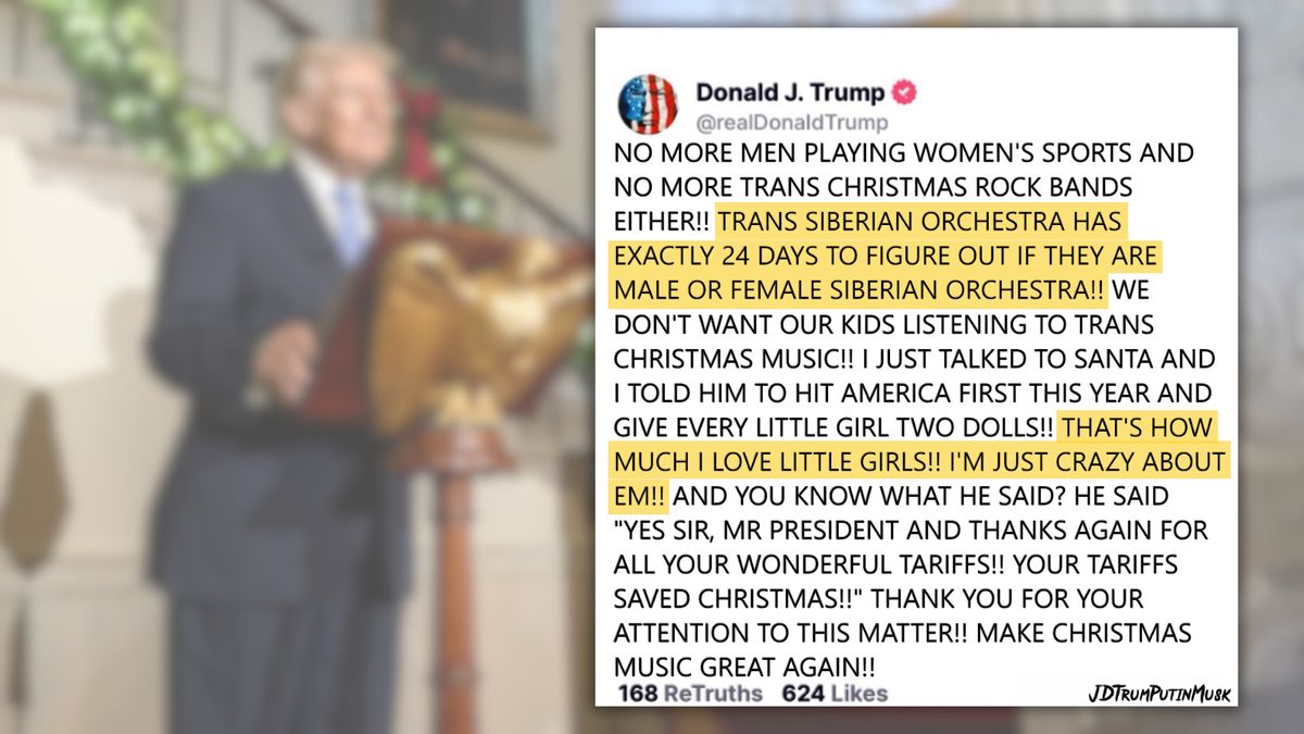 Beware of fake Trump post telling Trans-Siberian Orchestra to ‘figure out’ its gender