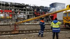 Russia bombards Ukraine as US says progress made in talks with Kyiv