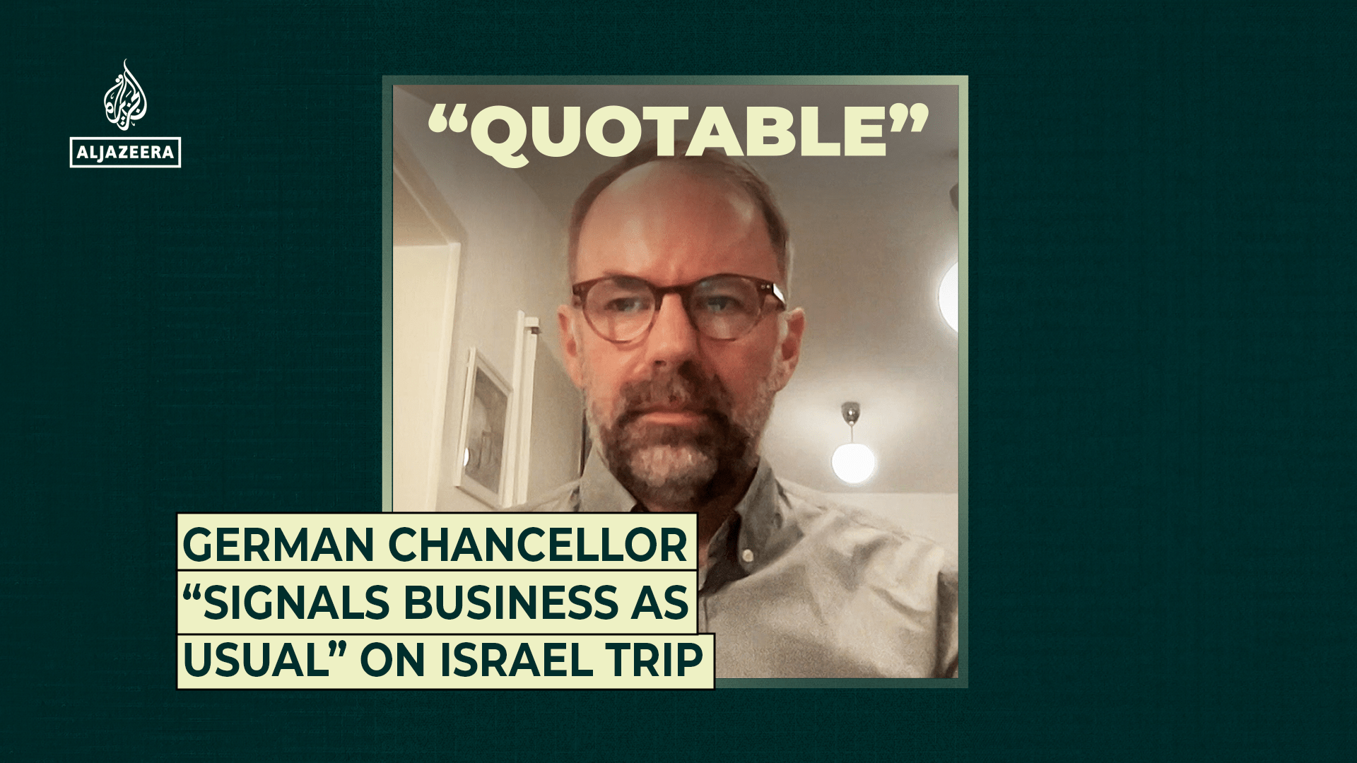 German Chancellor “Signals Business as Usual” On Israel Trip