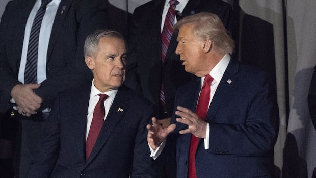 Trump lauds ‘good relationship’ with Carney but won’t say if they’ll restart trade talks