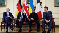 Ukraine’s European allies press for more security guarantees