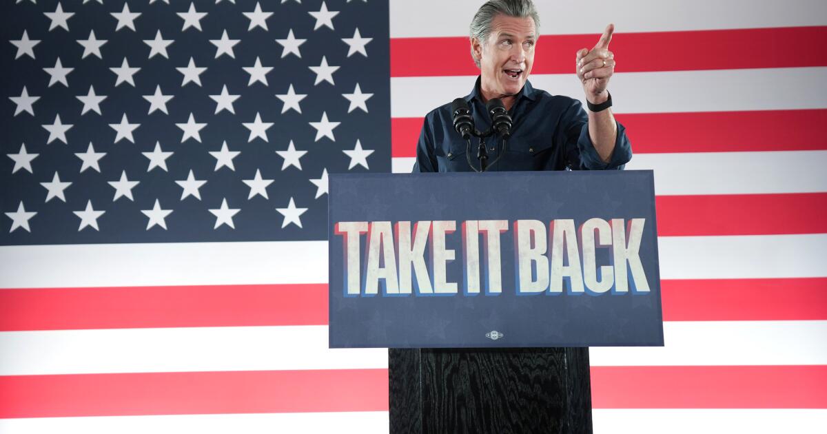 Newsom at Texas rally celebrates Prop. 50 victory, take swipes at Trump