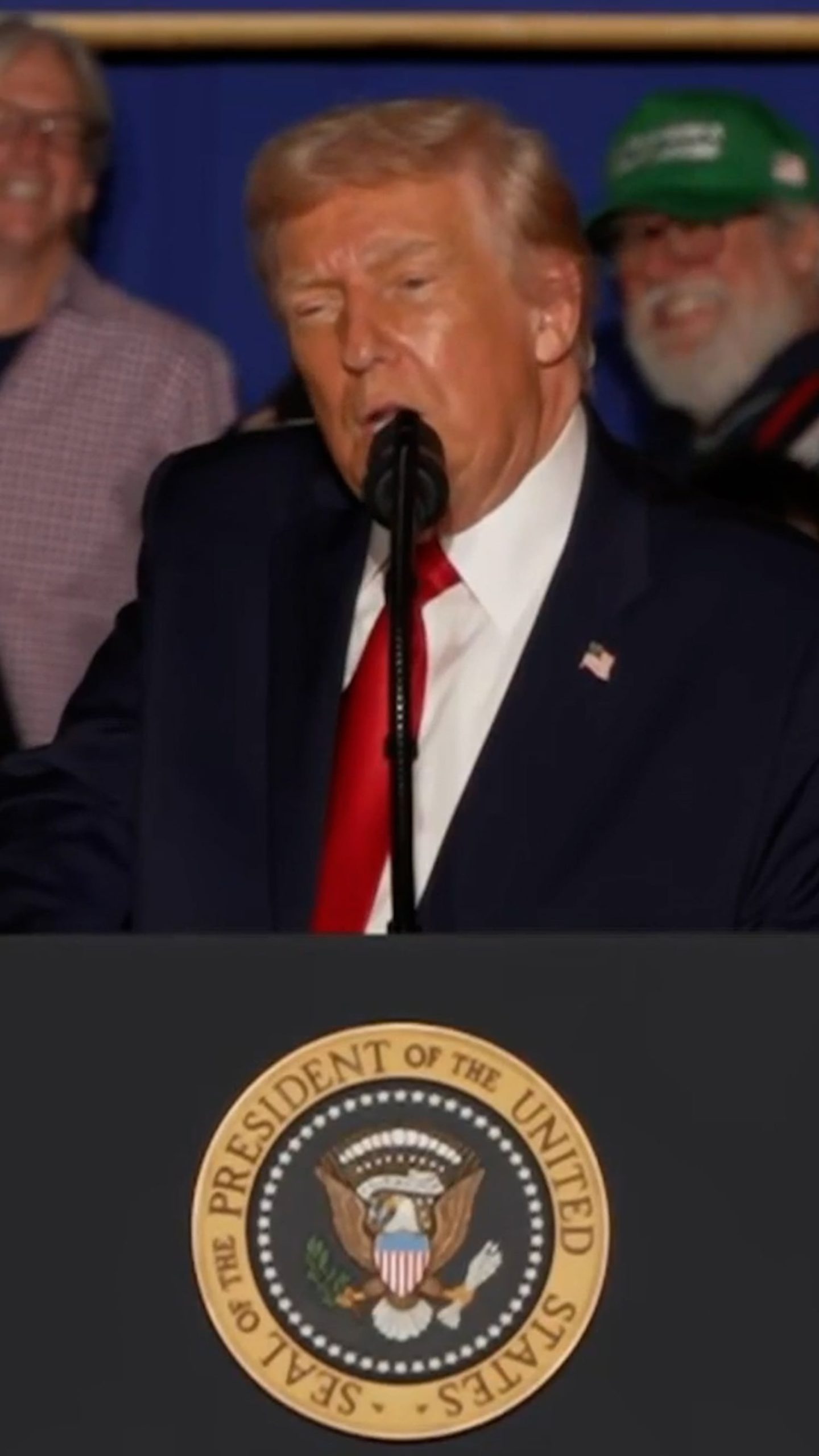 Trump gives update on wounded National Guard member