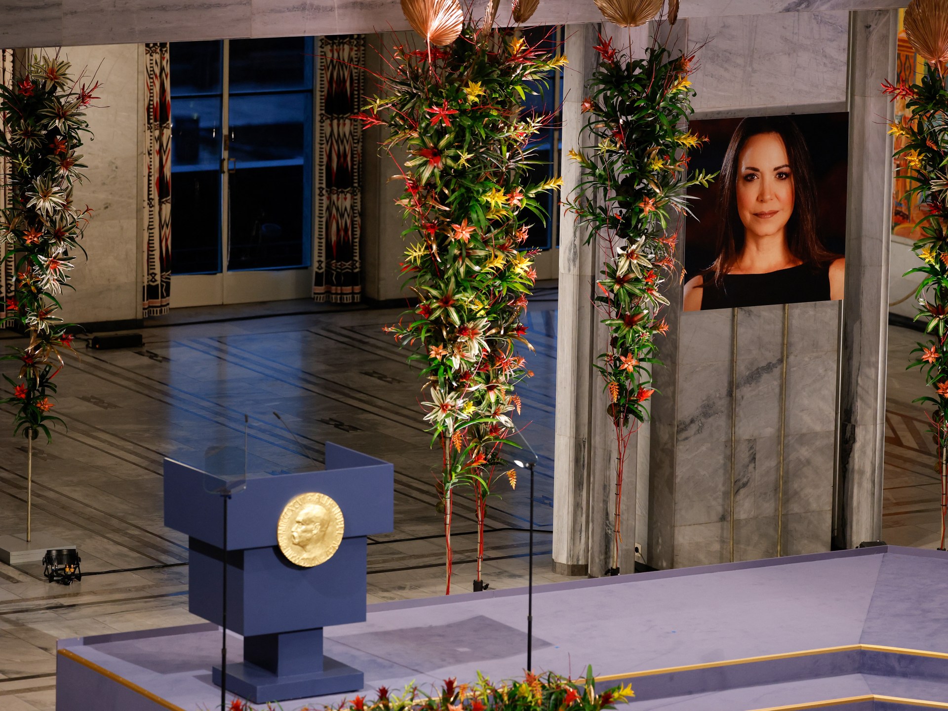 Machado in Oslo, but will not attend Nobel Peace ceremony to receive award