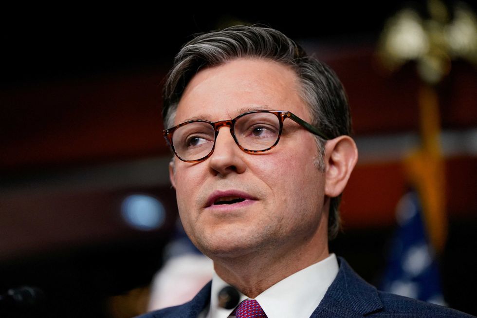 ‘I’m baited every day!’ Mike Johnson complains when asked about Trump’s racist remark