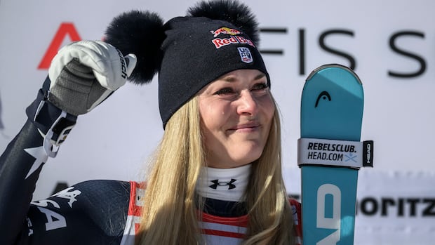 Lindsey Vonn becomes oldest skier to ever win a World Cup race at 41