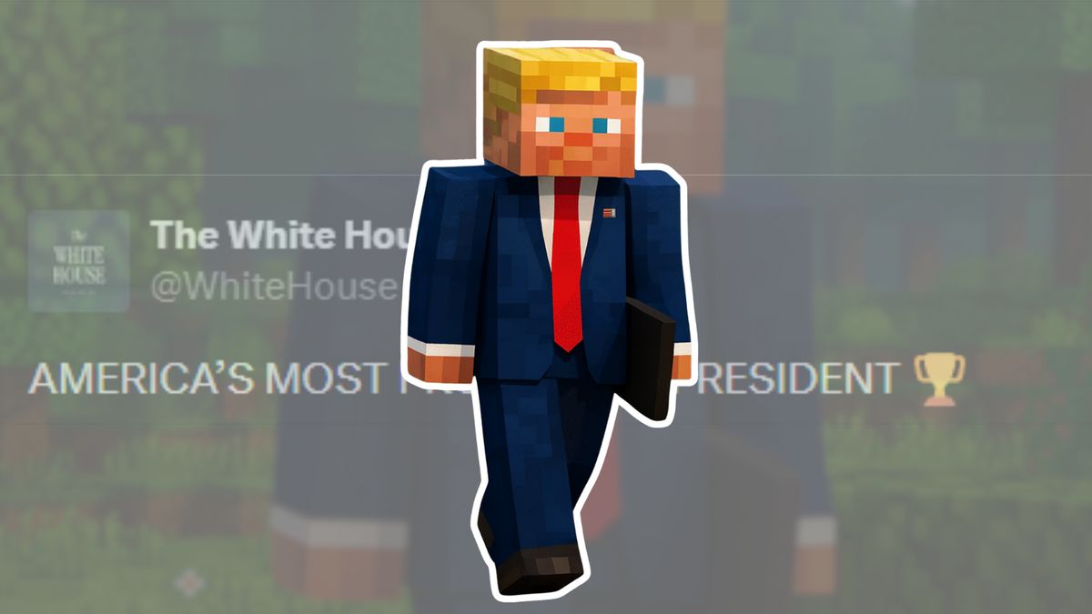 White House really posted image of Trump as Minecraft character