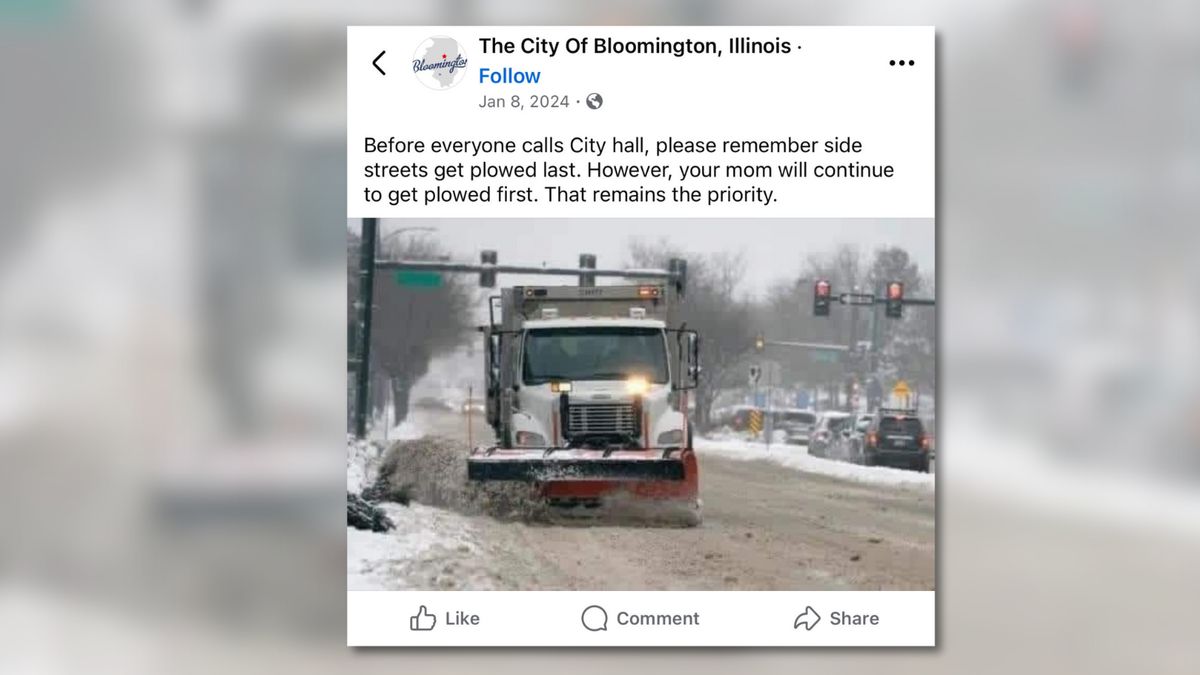 Illinois city supposedly posted about snow removal, ‘Your mom gets plowed first.’ That’s not true