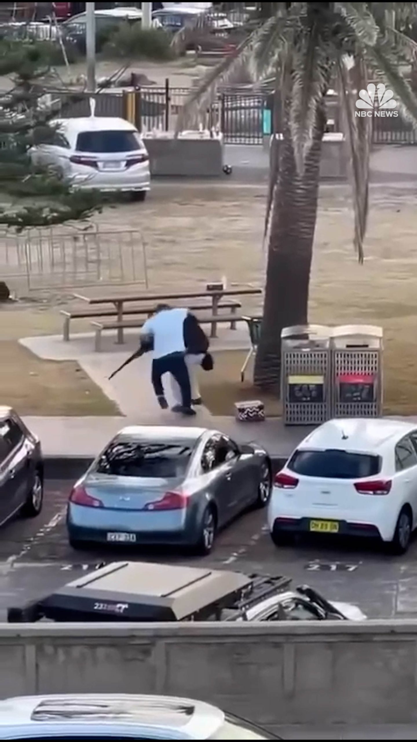 Video shows Bondi Beach shooter disarmed